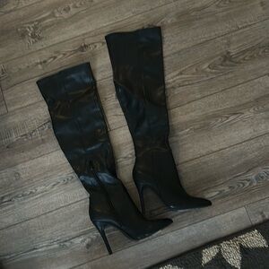Black over the knee boots